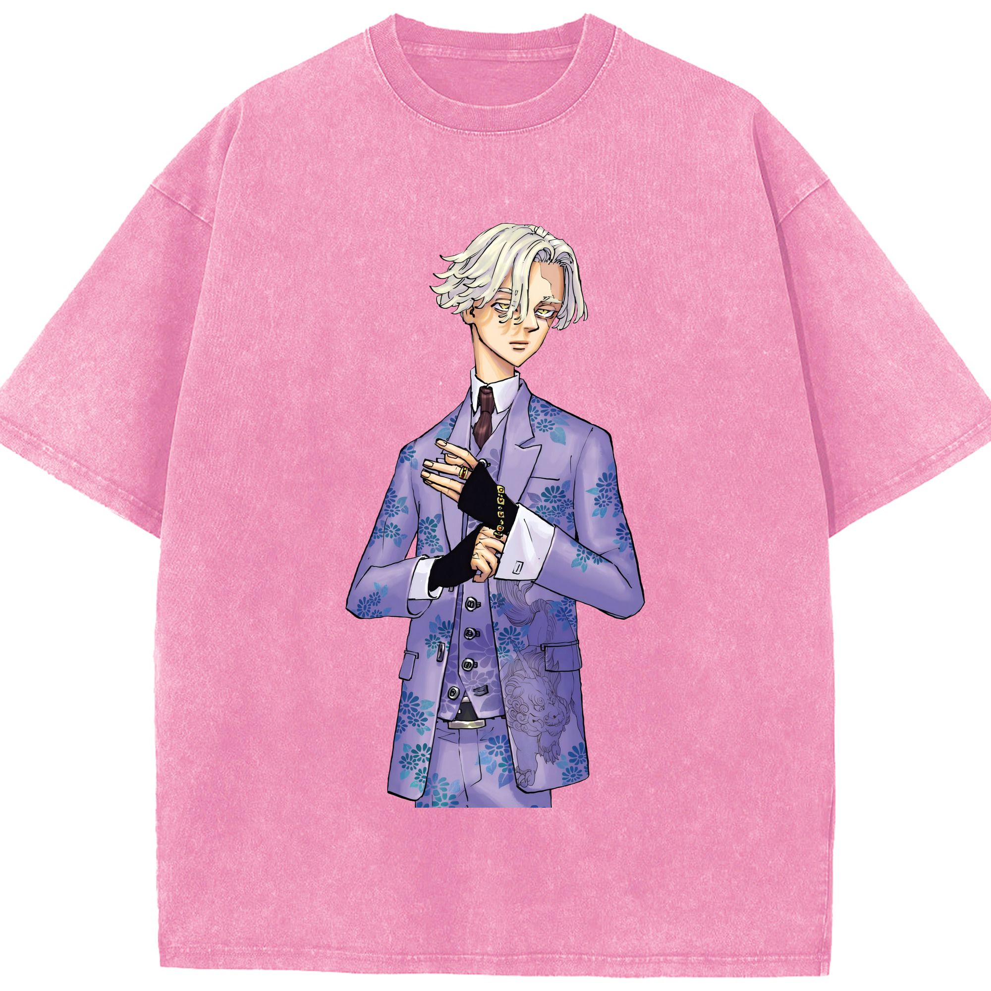 （画像用） 東京リベンジャーズ Tokyo Revengers 綿100% ヴィンテージ風 半袖Tシャツ（フロントプリント）